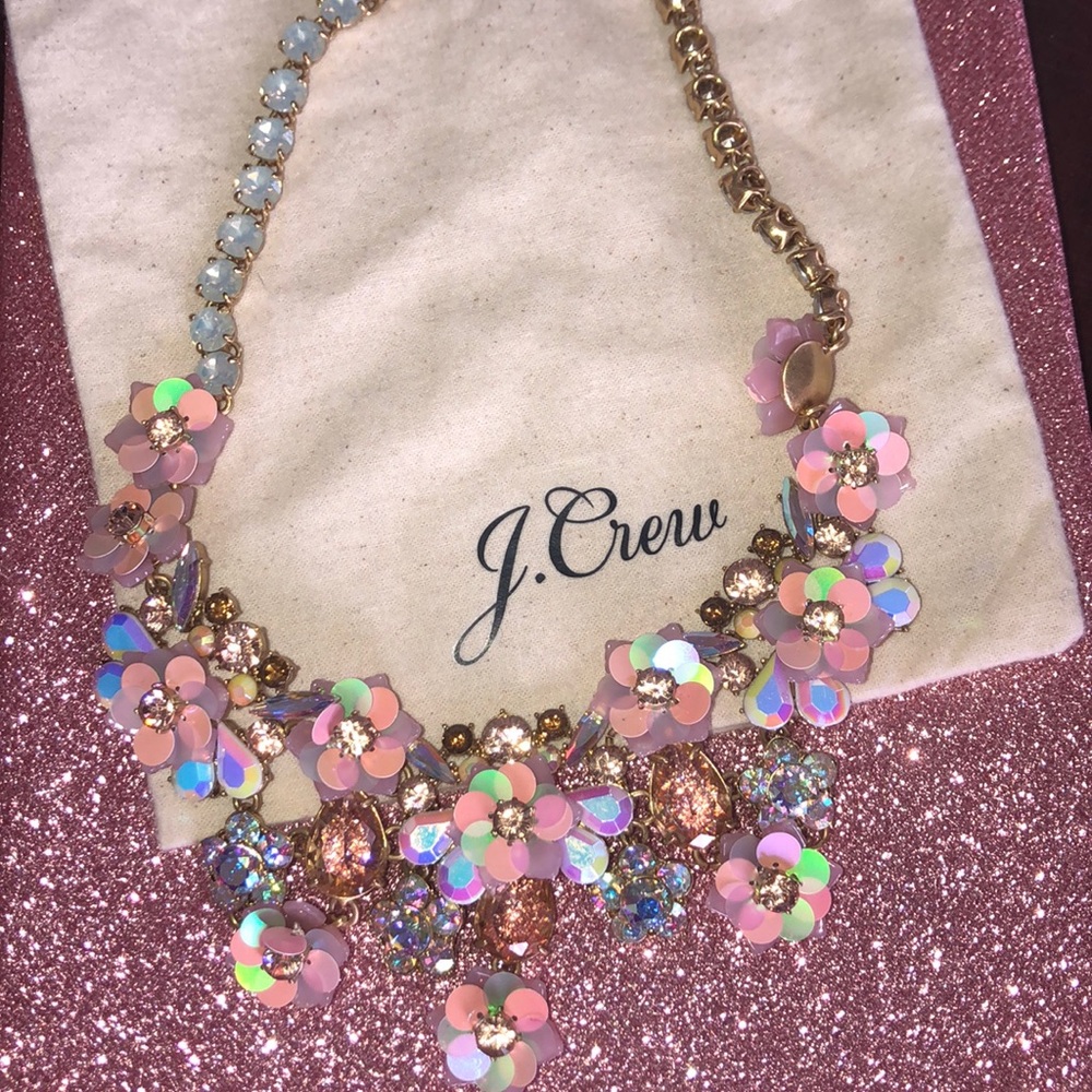 COPY - COPY - J Crew Bling Pink Necklace
